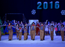 New Year party organized by Azerbaijan Gymnastics Federation. Baku. Azerbaijan, Dec.24, 2015